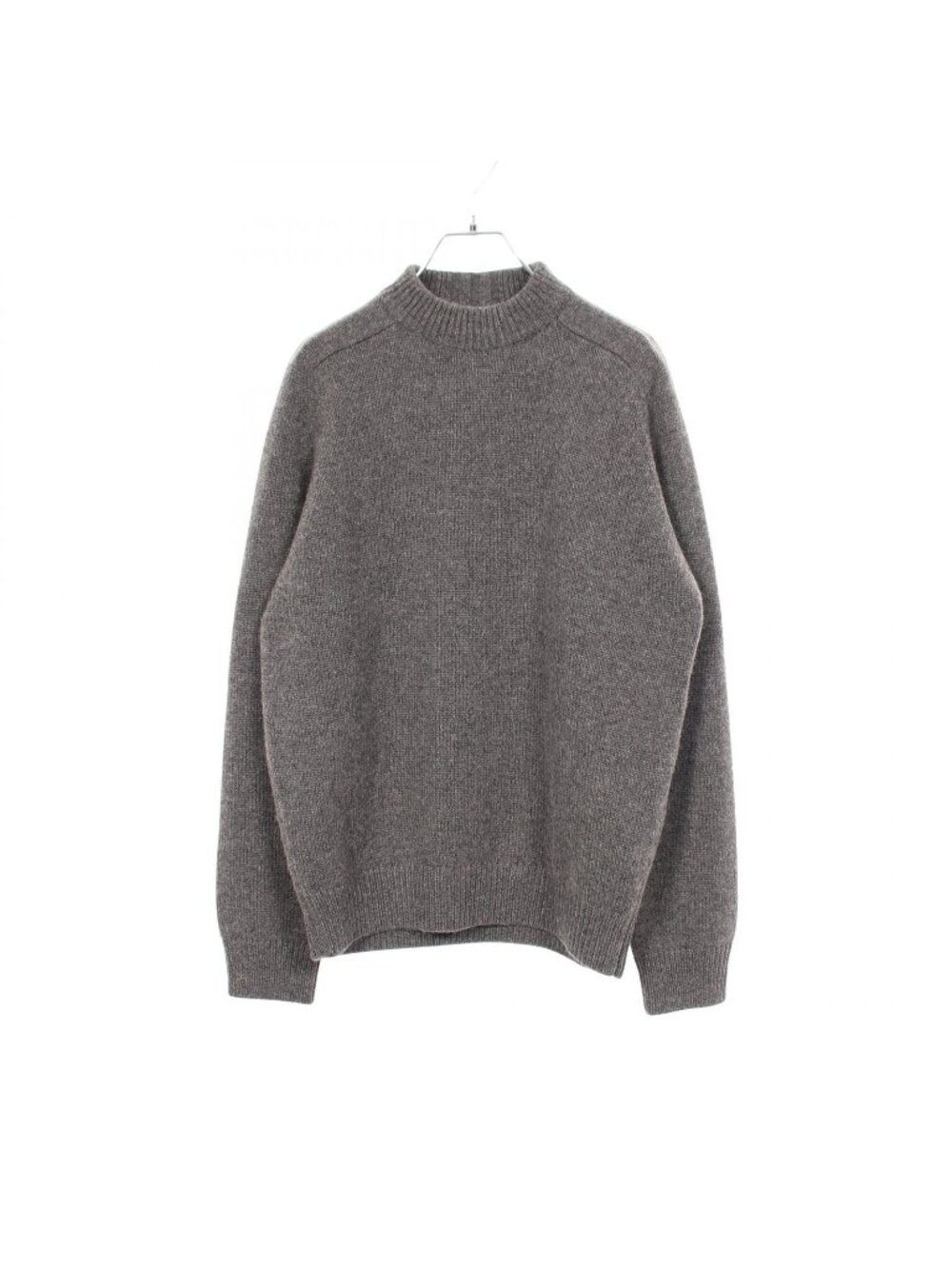 Saint Laurent Paris Knit Mock Neck Long Sleeve Sweater